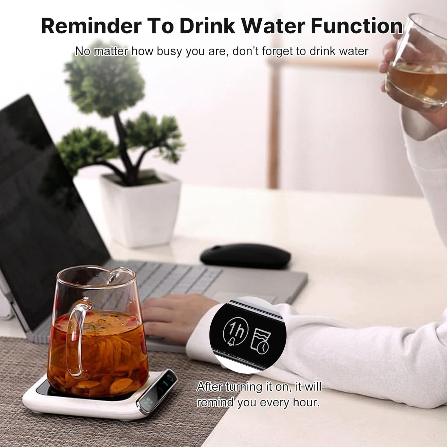 Mug warmer - temperature warmer with three speeds - cup warmer - heated coaster - mug warmer - USB cup warmer - coffee warmer - Image 5