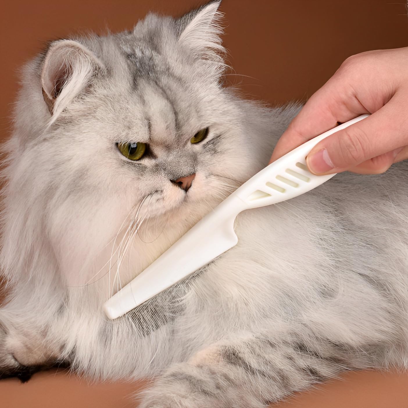 Flea comb for dogs and cats - Dog grooming tool - For removing tear stains, fleas, mange and lice - Image 7