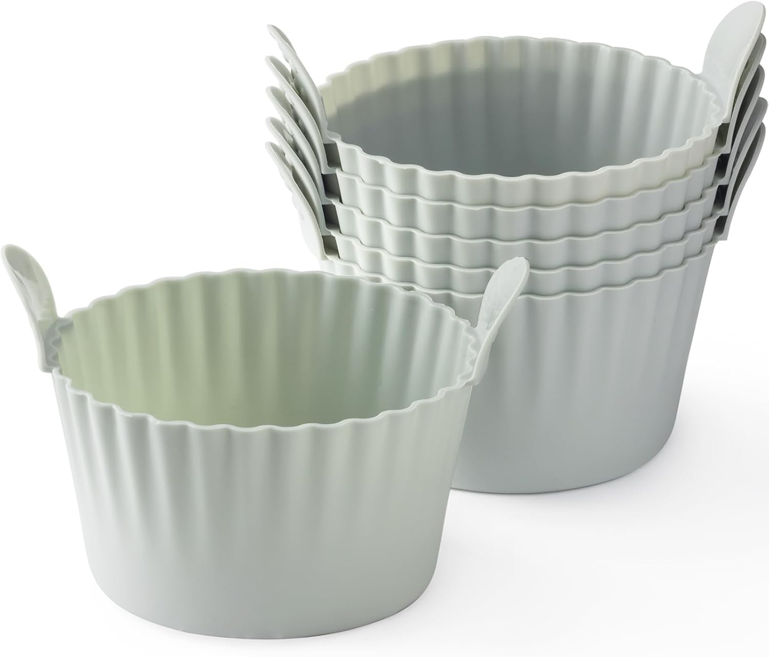 Baking tray for the Airfryer - egg mold for the Airfryer - large muffin mold for the Airfryer (6-pack) - grey - Image 1