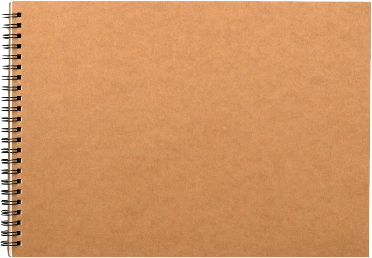 A4 sketchbook hardcover A4 spiral-bound sketchbook suitable for kids and adults 160 g/m² paper 60 pages (A4-1 pack) - Image 2