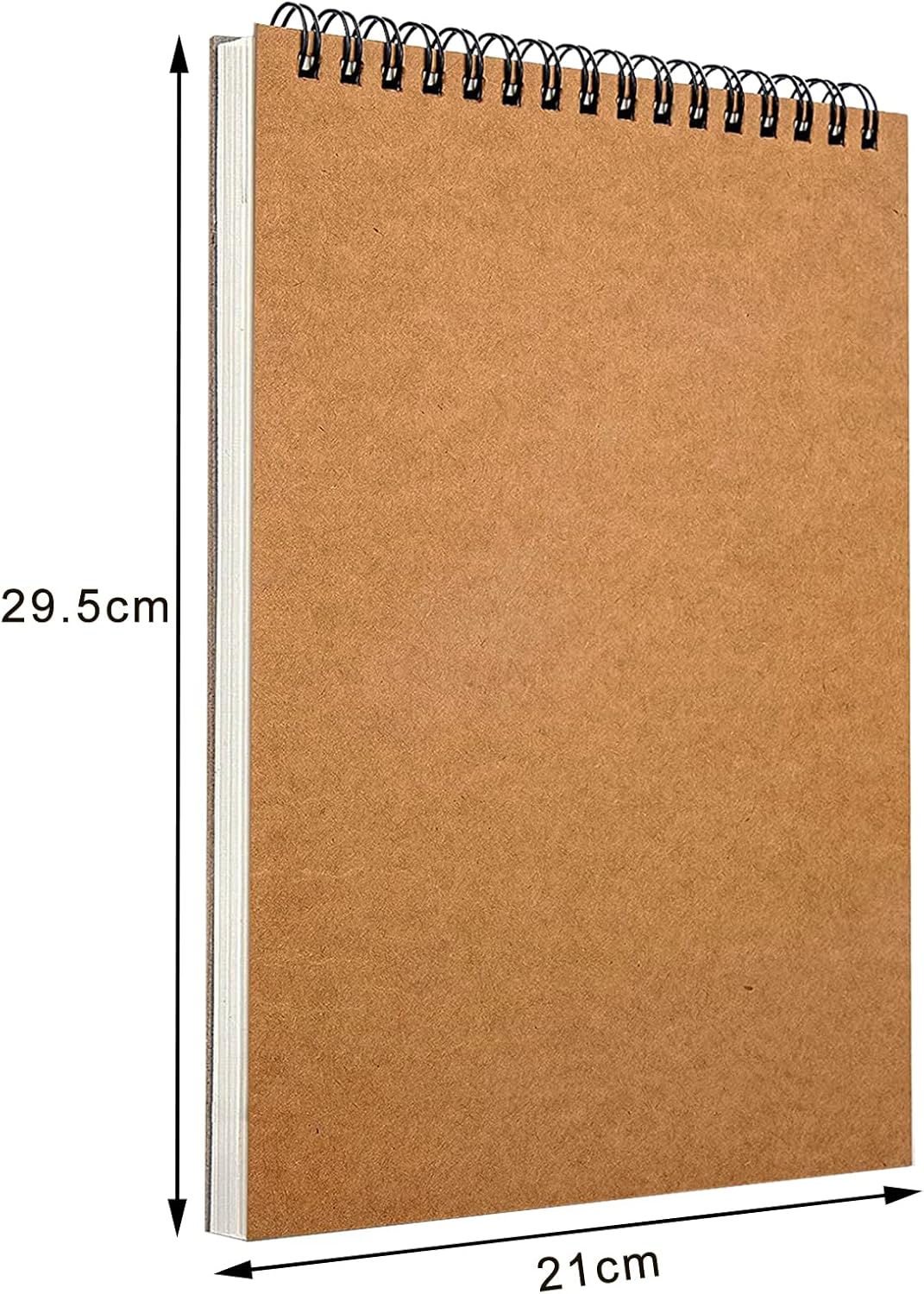 A4 sketchbook hardcover A4 spiral-bound sketchbook suitable for kids and adults 160 g/m² paper 60 pages (A4-1 pack) - Image 4