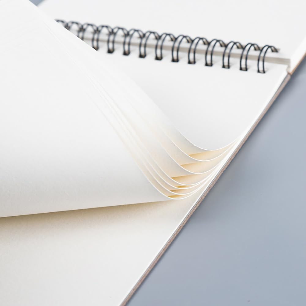 A4 sketchbook hardcover A4 spiral-bound sketchbook suitable for kids and adults 160 g/m² paper 60 pages (A4-1 pack) - Image 5