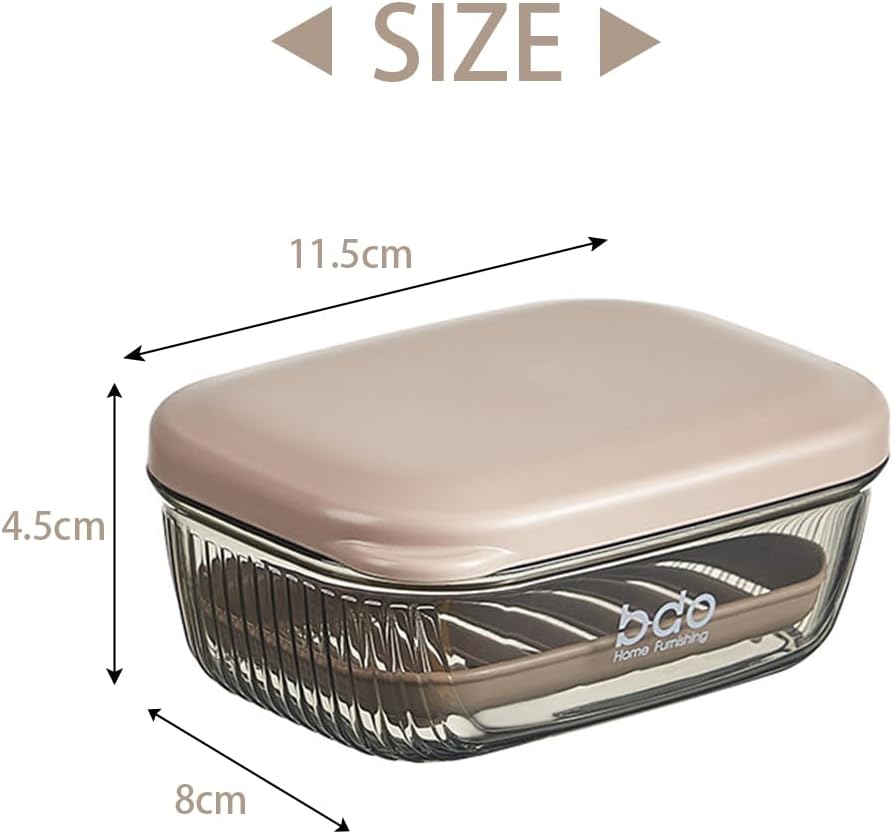 Travel soap box - soap holder - soap box with lid - portable soap box - sealable with lid - waterproof and moisture resistant - suitable for travel - camping - outdoors - gym - bathroom - Image 4