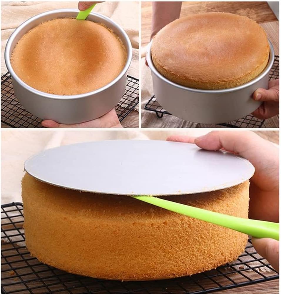 2-Pack 6-Inch Cake Pans Non-Stick Deep Aluminium Round Cake Pans with Removable Bottom for Baking - Baking - Weddings - Birthdays - Christmas Celebrations - Image 6