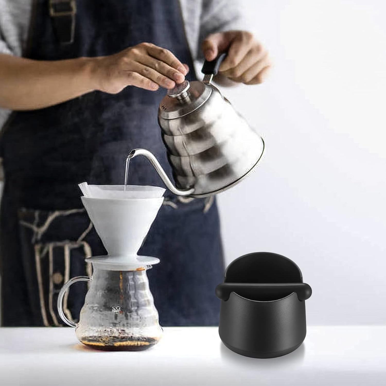 Coffee tap box - coffee drip tray - espresso drip box tap box - barista coffee drip box tap box (with removable metal tap rod and non-slip foot) - accessories for coffee machines - Image 6