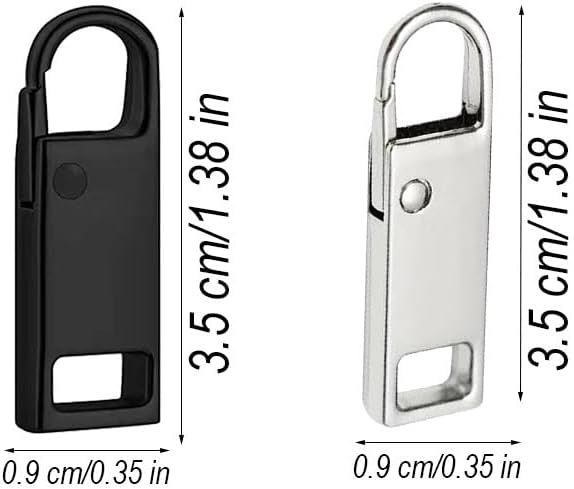 Reserve zips - 12-pack metal zips - removable - suitable for purses - clothing - jeans - suitcases - luggage - Image 2
