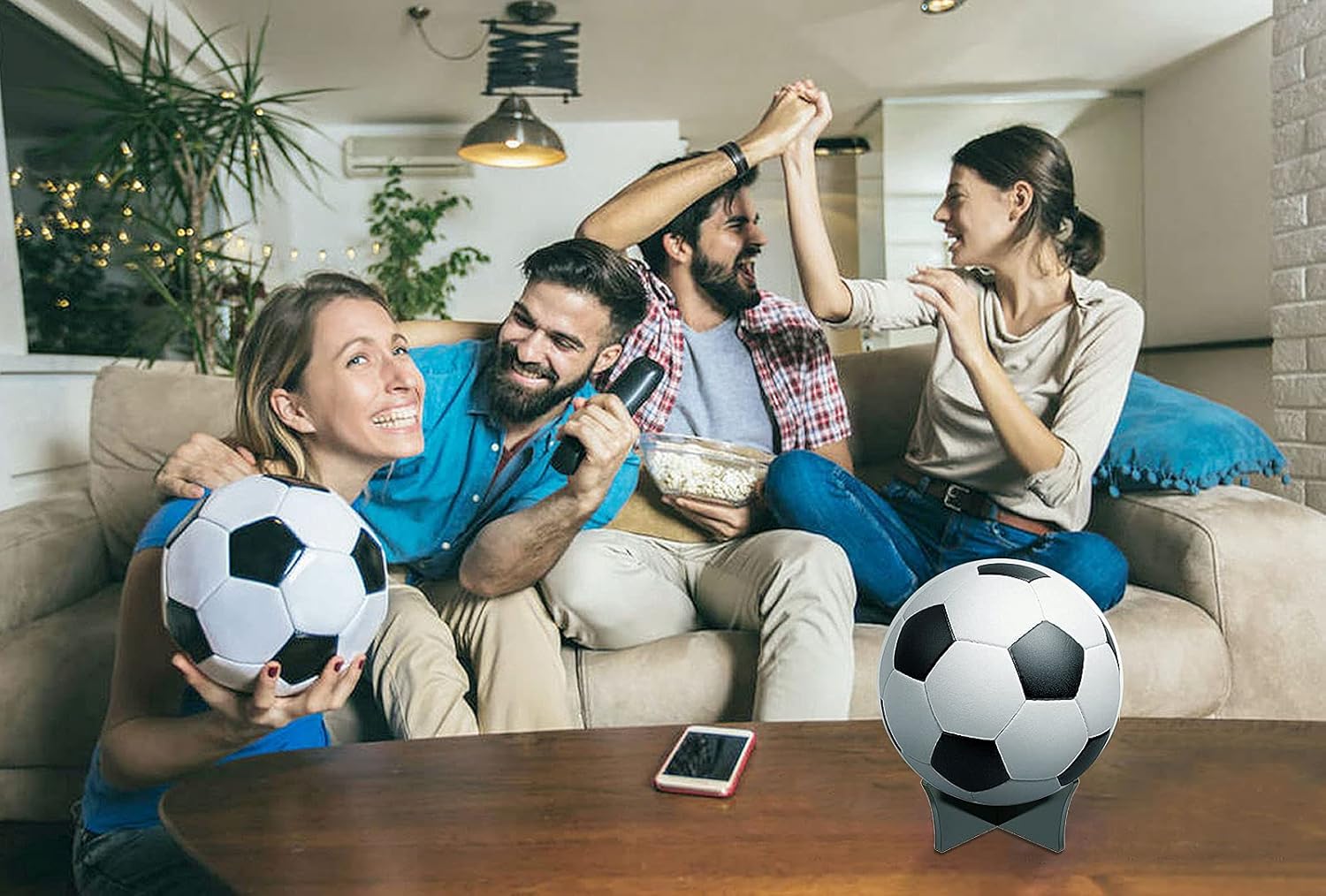 Ball Standard - Acrylic - Football, Basketball, Soccer, Volleyball, Rugby, etc. Display Standard - Ball Holders - 6 pieces - Black - Image 7