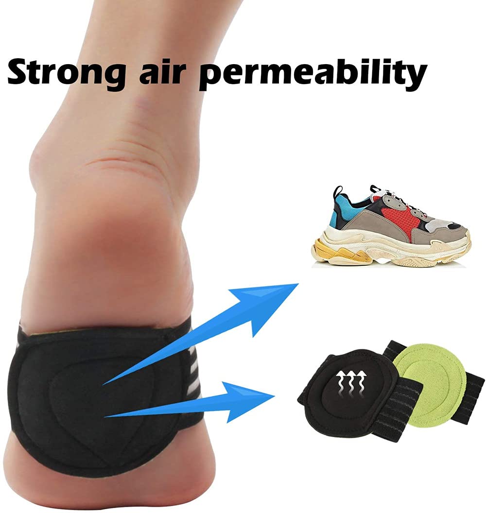2 pairs of extra thick, padded compression arch supports for added comfort - suitable for plantar fasciitis, fallen arches, heel spurs, flat feet and foot pain issues - Image 7