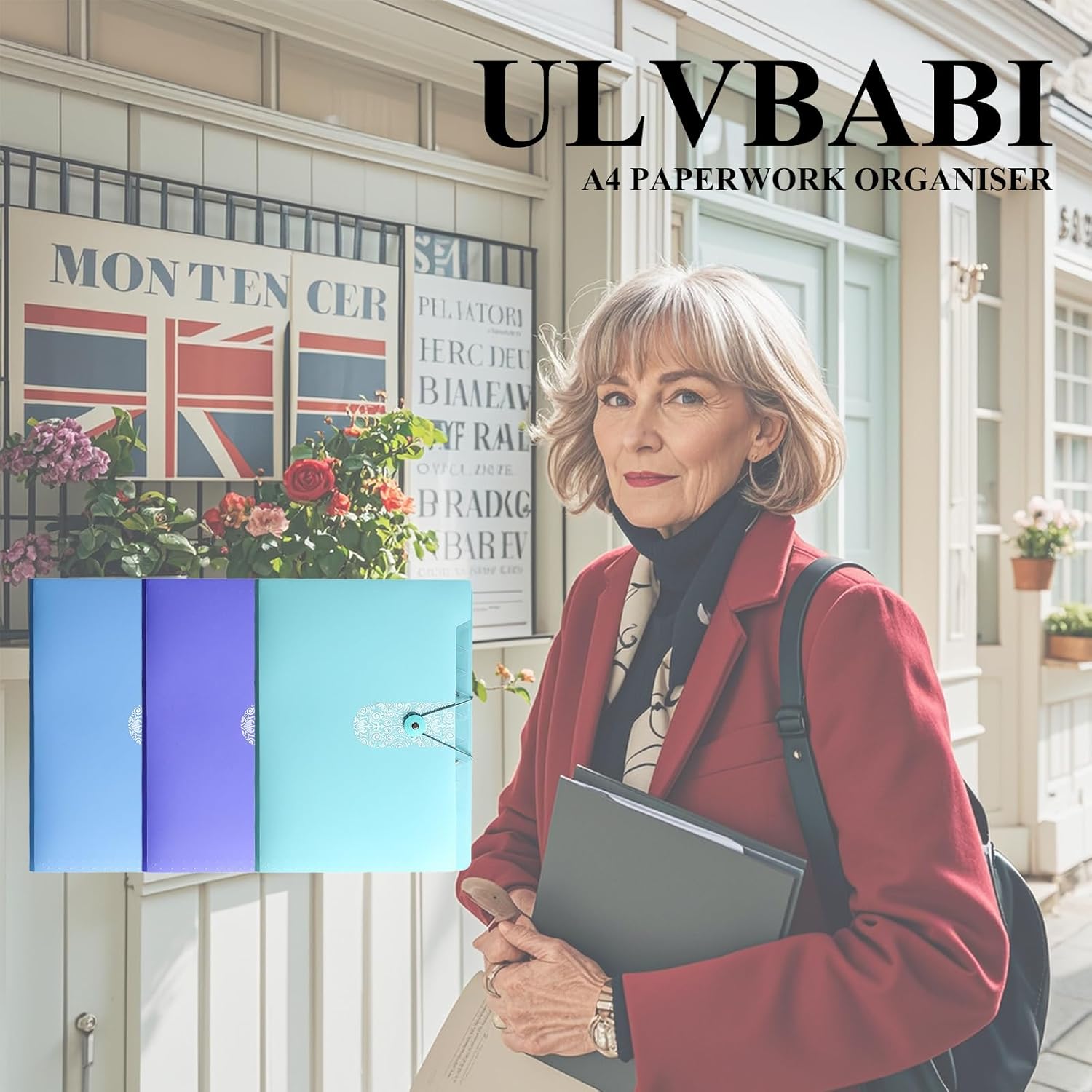 A4 Expandable folder - 3 poly pockets folder - 12 compartment folders large capacity accordion folders - expandable folders for office - business trips - home - Image 7