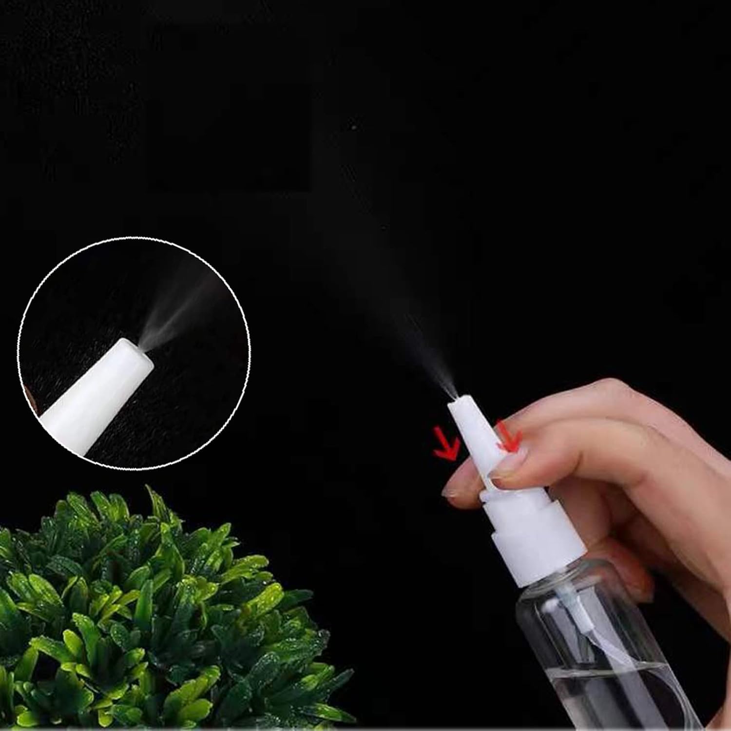3-pack nasal spray bottles - clear spray bottle - empty nasal spray - direct spray container for essential salt solution - 10 ml - Image 2