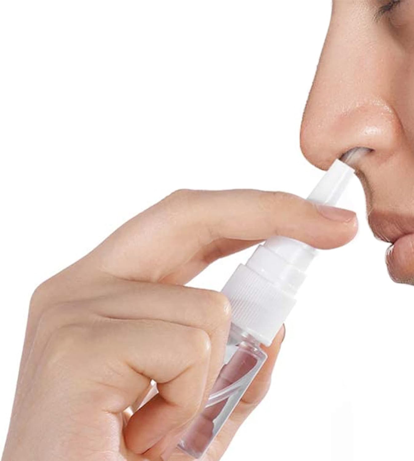 3-pack nasal spray bottles - clear spray bottle - empty nasal spray - direct spray container for essential salt solution - 10 ml - Image 6