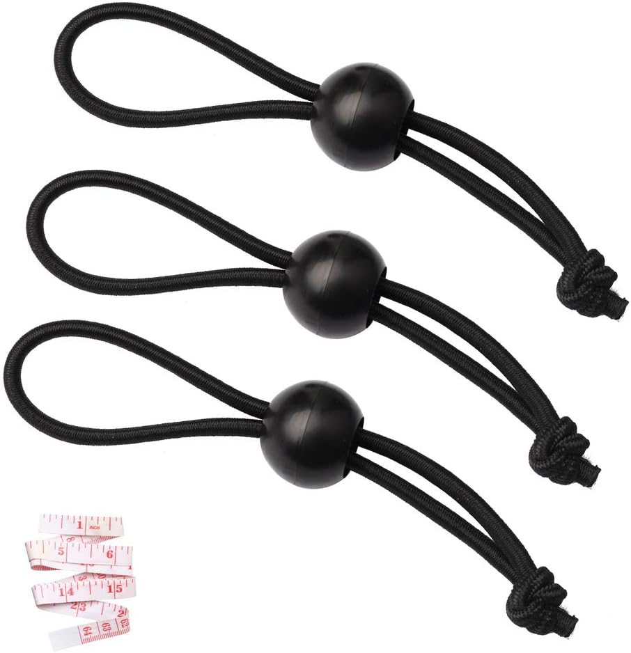 12 Black sailcloth bungee balls for banners - sailcloths - pavilions - tents - bungee hooks - stalls - flagpoles - Image 2