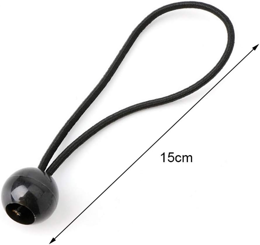 12 Black sailcloth bungee balls for banners - sailcloths - pavilions - tents - bungee hooks - stalls - flagpoles - Image 3