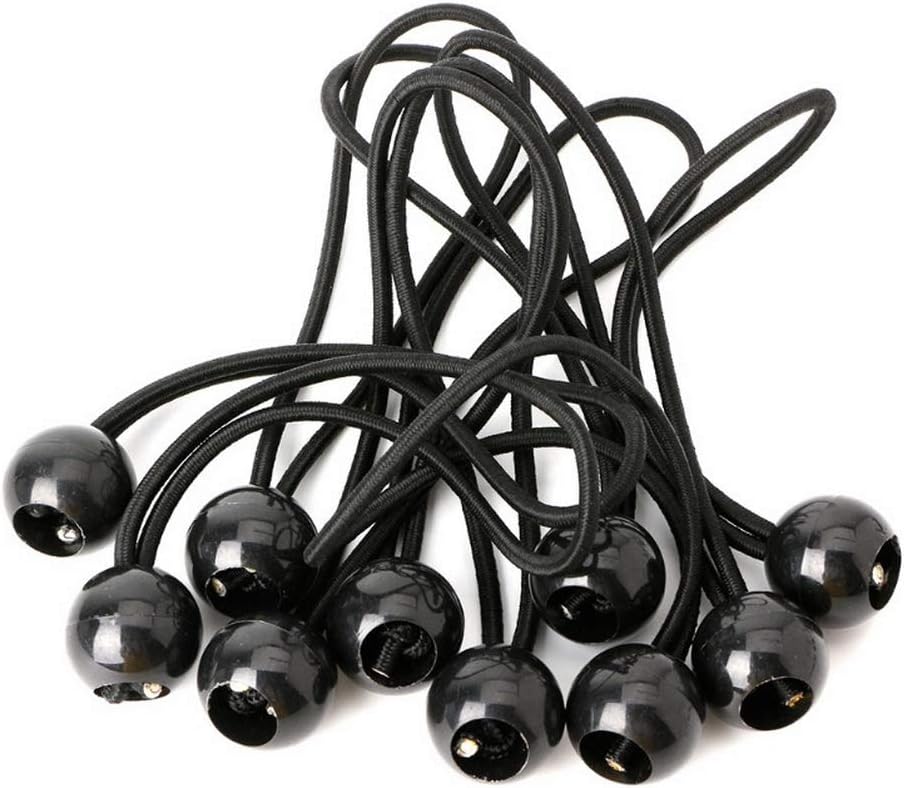 12 Black sailcloth bungee balls for banners - sailcloths - pavilions - tents - bungee hooks - stalls - flagpoles - Image 5