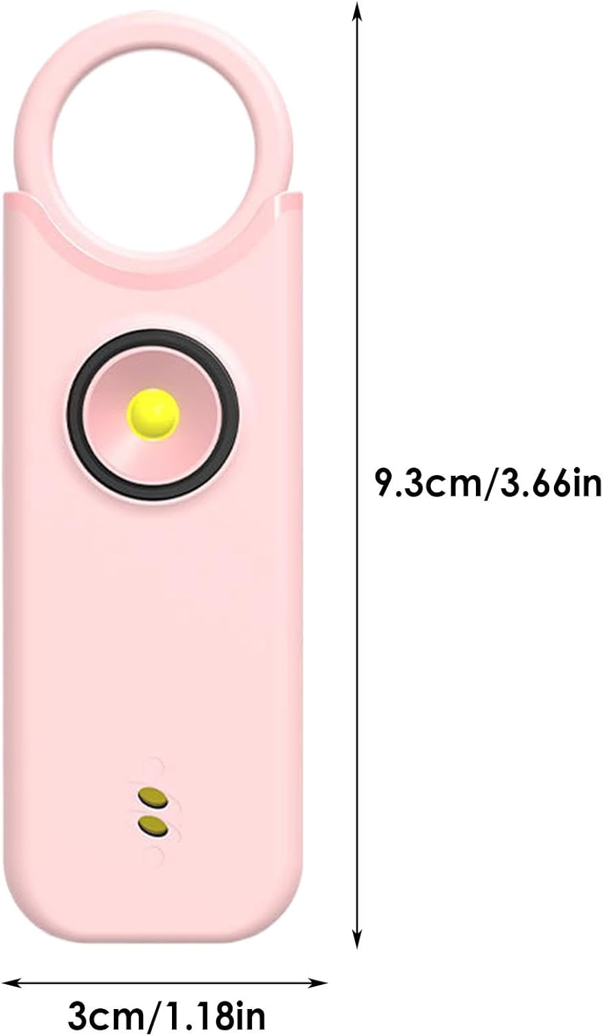 Personal alarm - Ladies - 135db - Rechargeable - SOS - LED light siren - Compact - Keychain - Siren with safety LED light - Image 2