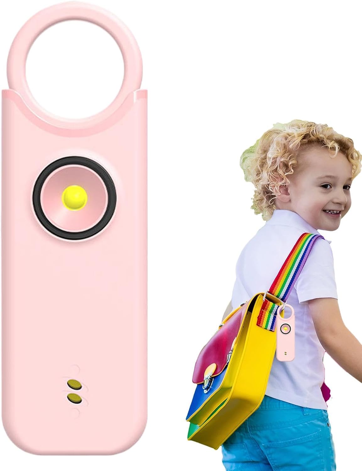Personal alarm - Ladies - 135db - Rechargeable - SOS - LED light siren - Compact - Keychain - Siren with safety LED light - Image 6