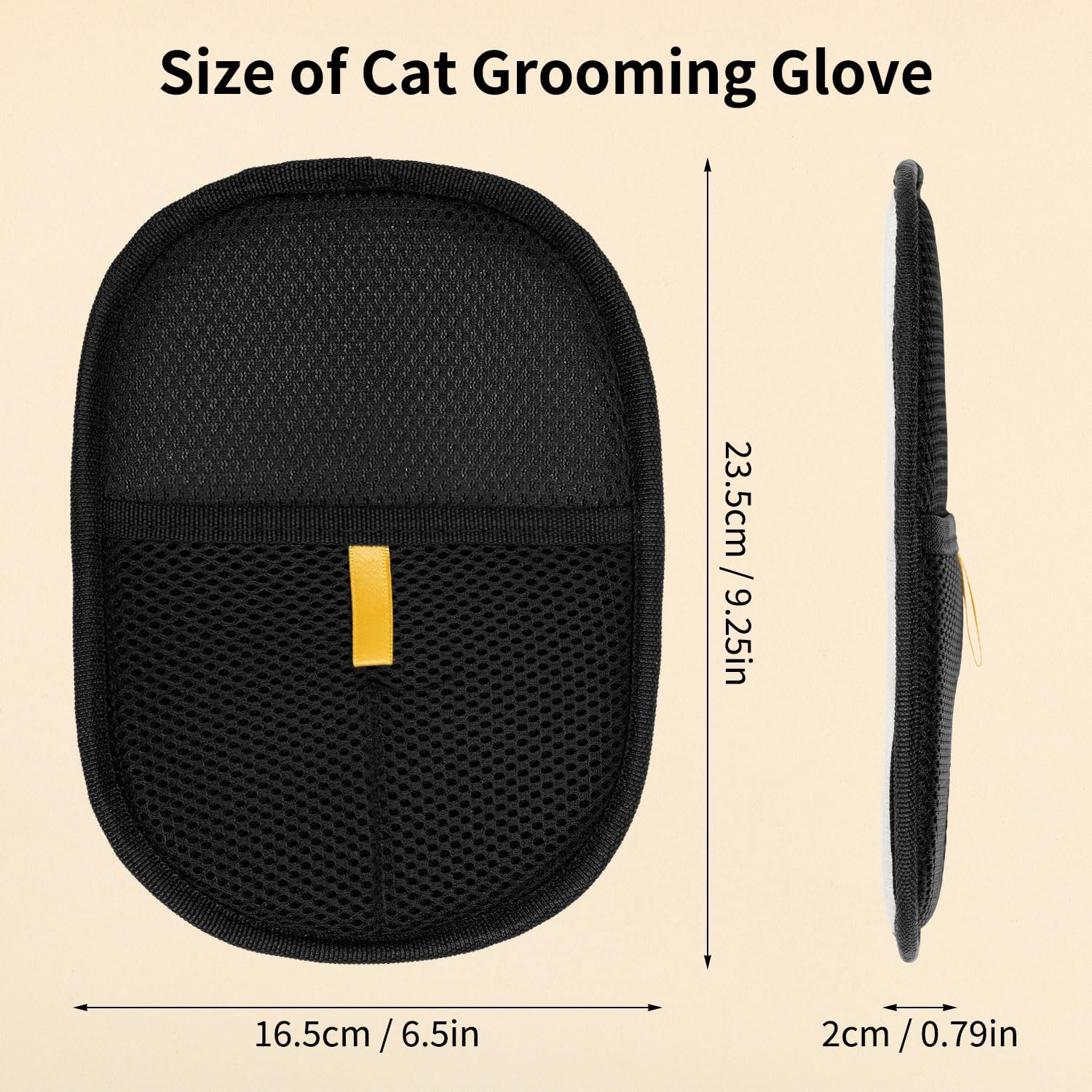 2-piece pet hair removal gloves, static pet hair removal gloves, double-sided grooming gloves, reusable pet hair removal gloves for cleaning and grooming, suitable for sofas, carpets and clothing - Image 7