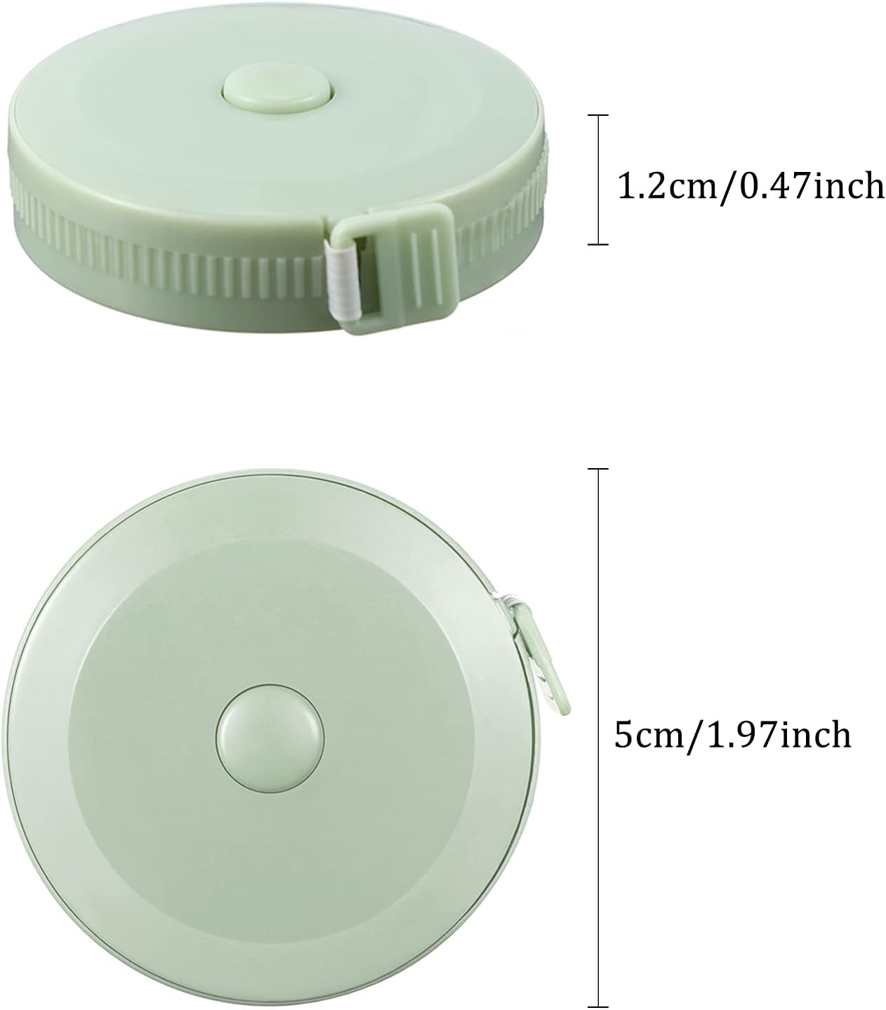 Meetlinten 3 pieces 200 cm/79 inch Sewing measuring tapes Retractable measuring tapes for measuring length, bust and waist - Image 6