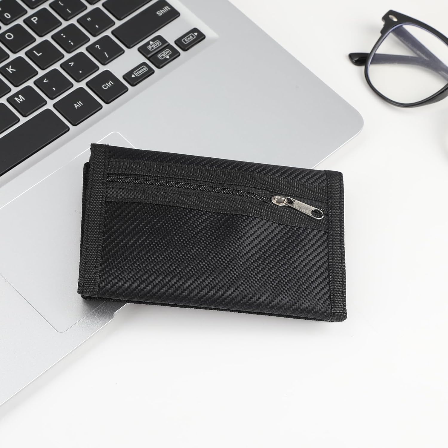 Heren Slim Wallet UK Simple Lightweight Compact RFID Blocking Soft Secure Credit Card Holder for 6 Cards and Banknotes Suitable for Travel Men Dad Friend Birthday Gift Charcoal Black - Image 7