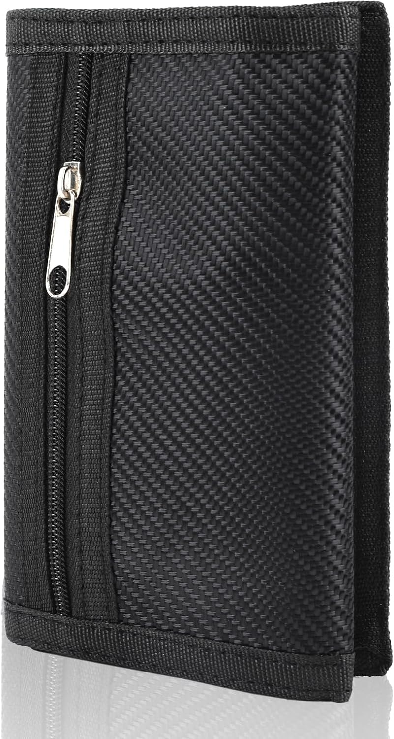 Heren Slim Wallet UK Simple Lightweight Compact RFID Blocking Soft Secure Credit Card Holder for 6 Cards and Banknotes Suitable for Travel Men Dad Friend Birthday Gift Charcoal Black - Image 8