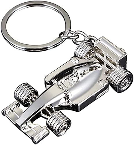 Silver racing keychain for Father's Day, birthday, Christmas for racing fans, 1 sport F1 keychain, keychain accessories Formula 1 gift for boys or men - Image 1