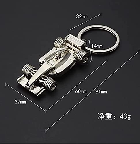 Silver racing keychain for Father's Day, birthday, Christmas for racing fans, 1 sport F1 keychain, keychain accessories Formula 1 gift for boys or men - Image 2