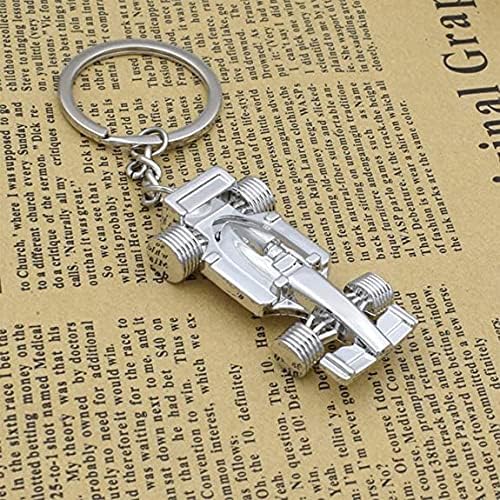 Silver racing keychain for Father's Day, birthday, Christmas for racing fans, 1 sport F1 keychain, keychain accessories Formula 1 gift for boys or men - Image 6