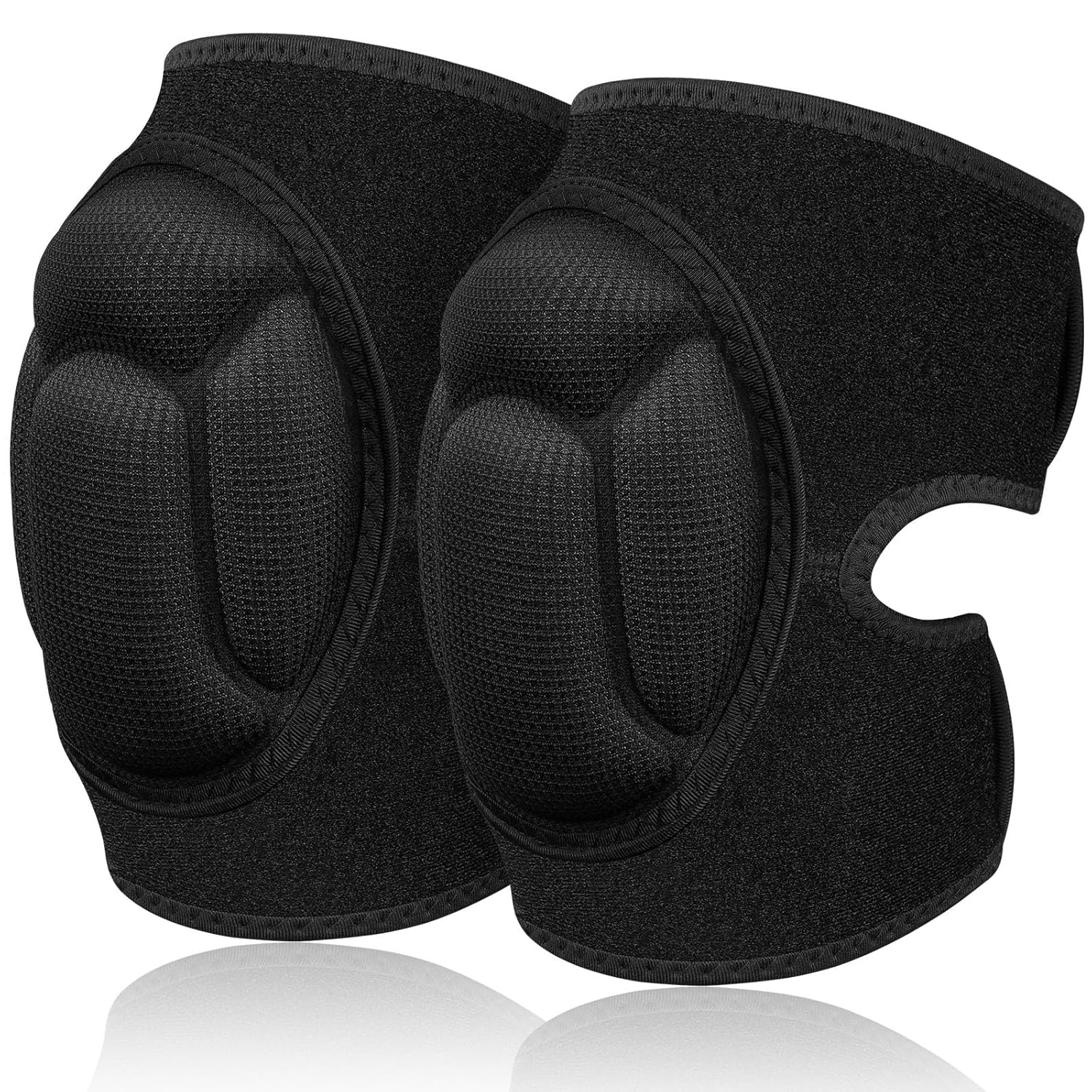 1 pair of knee pads, 20 mm thick knee pads for gardening, non-slip and anti-impact knee pads for household cleaning, construction, floors, garden (large size) - Image 1