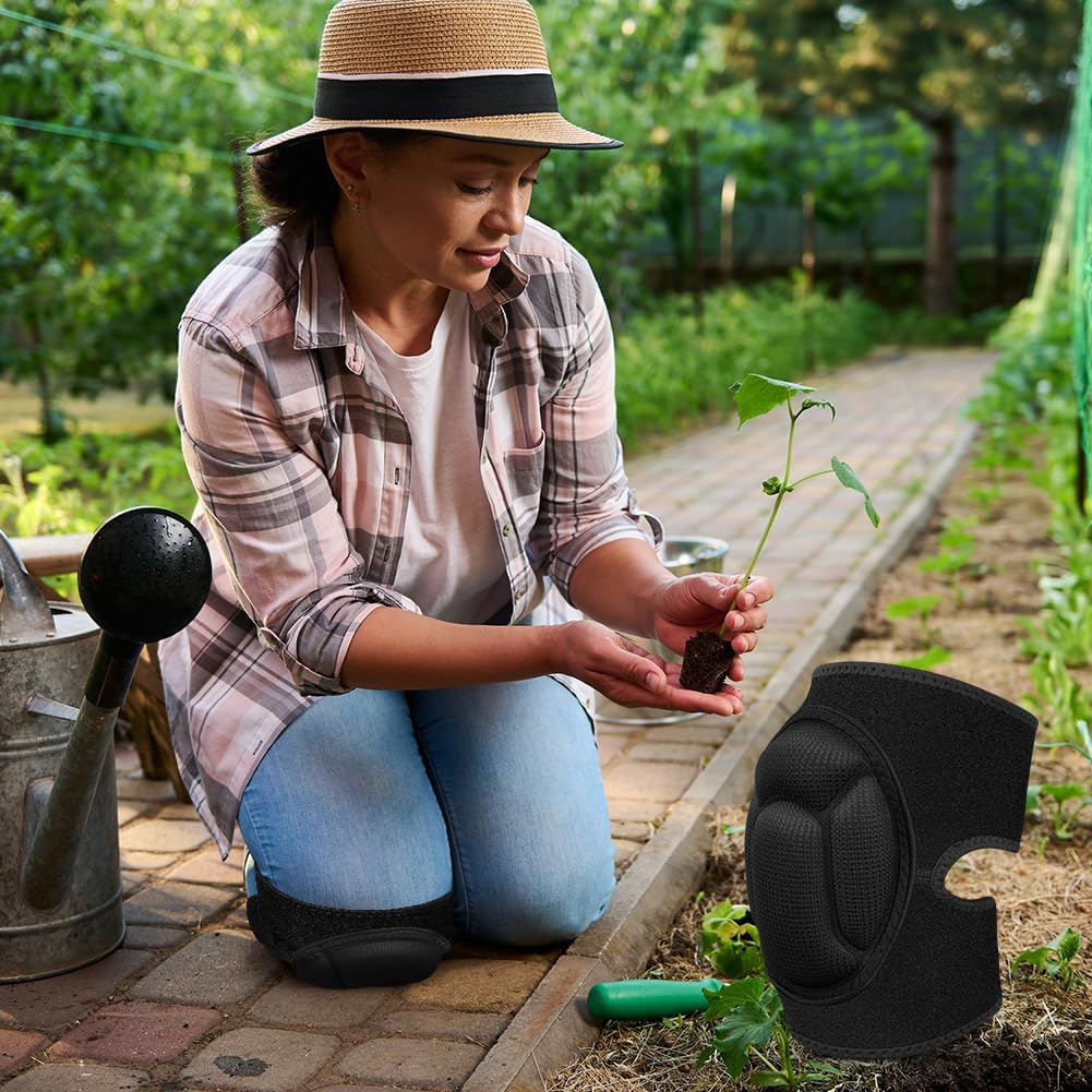 1 pair of knee pads, 20 mm thick knee pads for gardening, non-slip and anti-impact knee pads for household cleaning, construction, floors, garden (large size) - Image 7