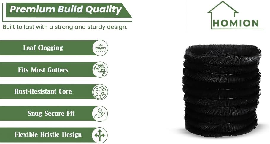 Gutter brush - Leaf catcher - Lead filter - Gutter drain cleaner - Leaf cleaner - Gutter unblocker - 4m x 100mm Black - Image 5