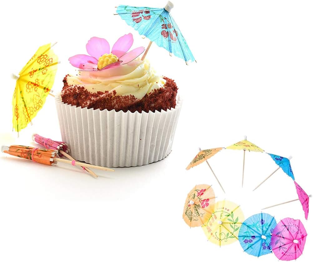 25 cocktail umbrellas for drinks - colourful paper umbrellas for drinks - Image 6