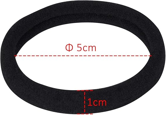 20 large cotton elastic hair ties - ponytail holder headbands - for thick curly hair - long hair - Image 6