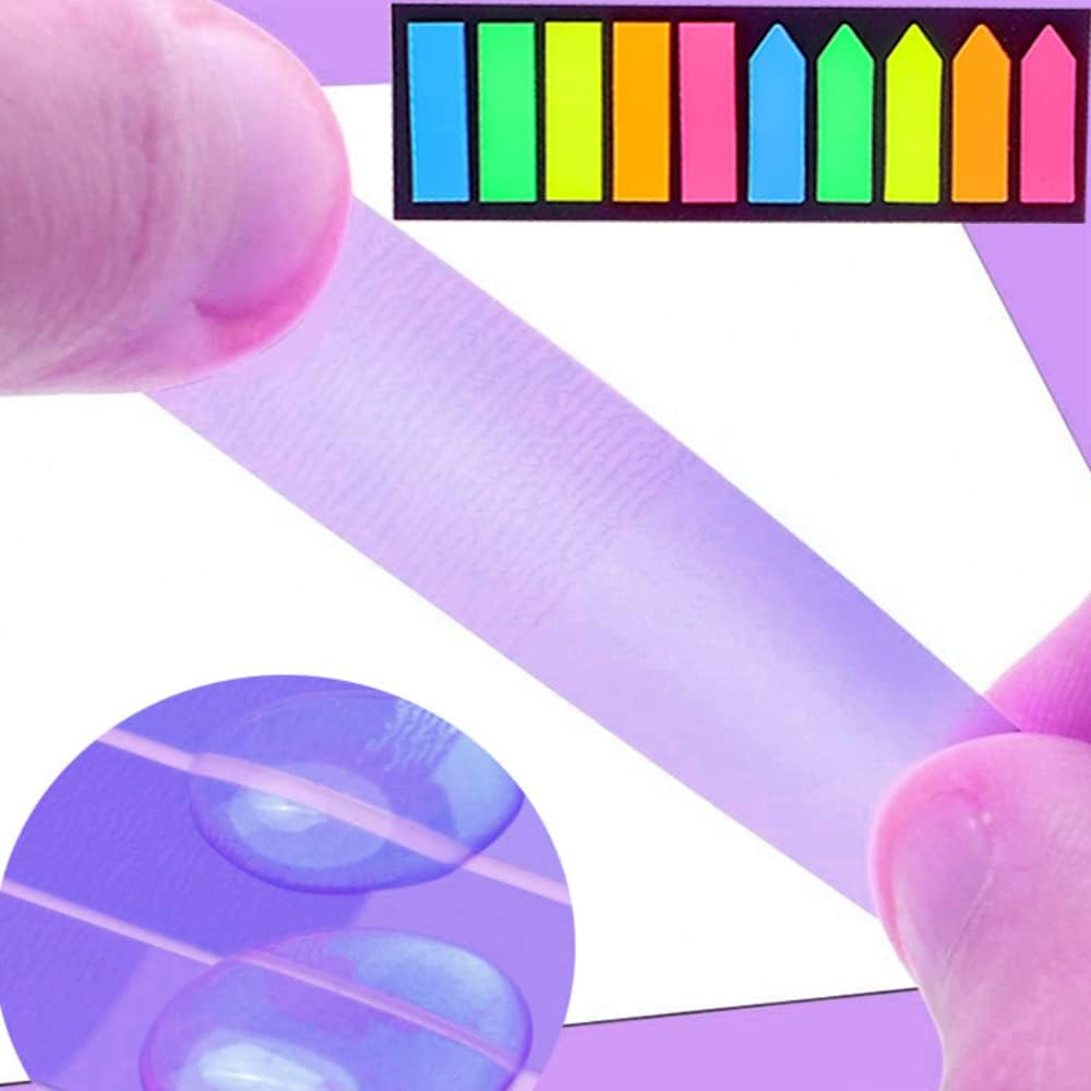 Sticky note labels, 200 sticky note labels, sticky note bookmarks in 2 shapes, mini file labels for marking pages and jotting down inspiration - Image 2