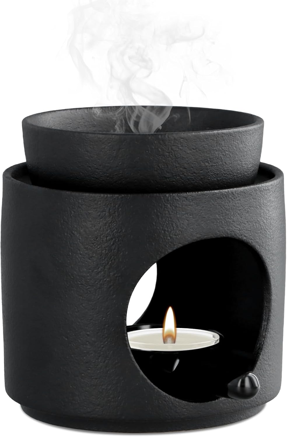 Ylang-ylang golden wax melt, ceramic oil burner aromatherapy machine, wax burner ceramic burner, aromatherapy holder, tealight holder diffuser, essential oil and wax melt, candle burner for home office decoration - Image 1