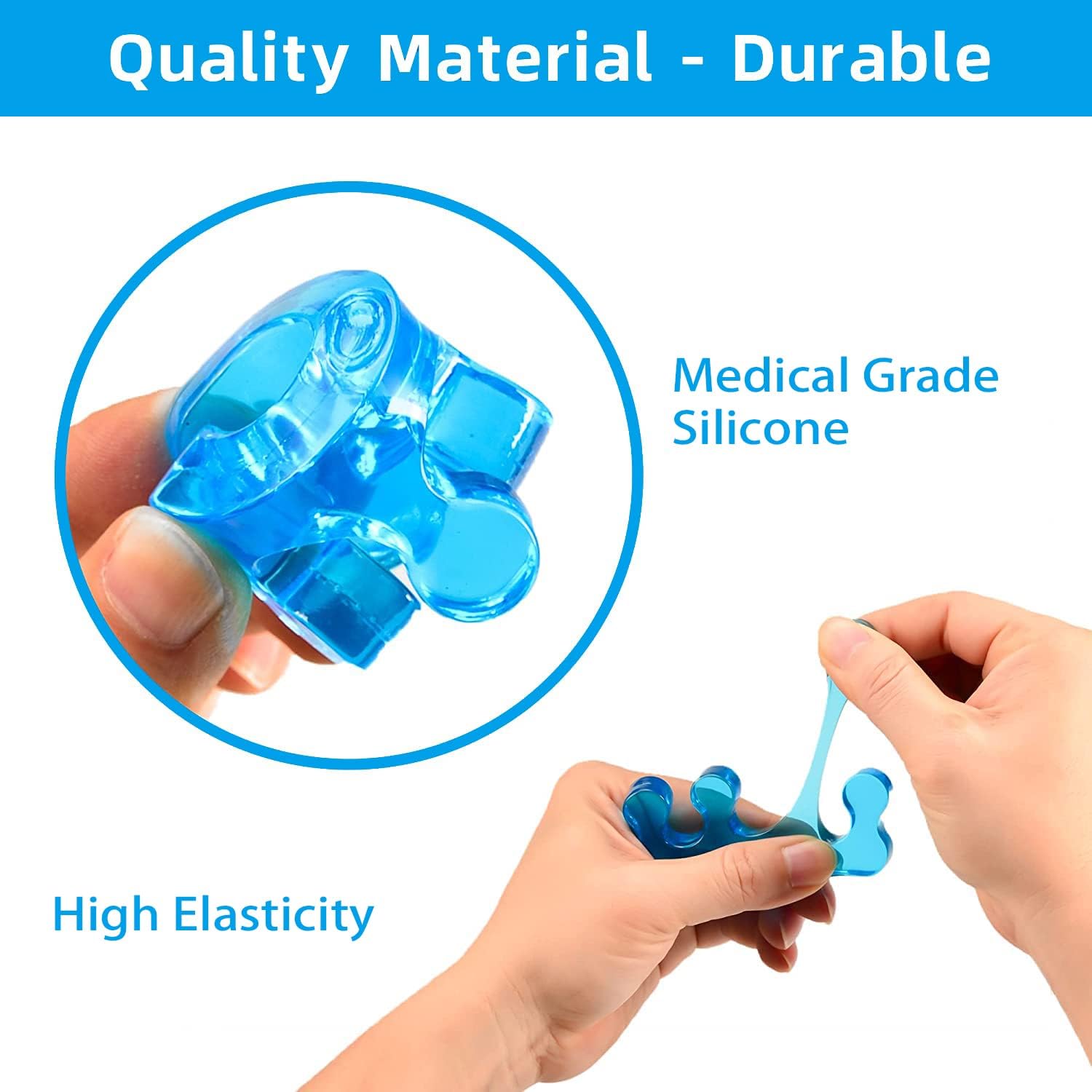 4-pack gel toe separators, gel nail polish toe separators for men and women, correctors, reusable for overlapping toes, bunions, hammertoes, relief of foot pain, pedicure and manicure - Image 4