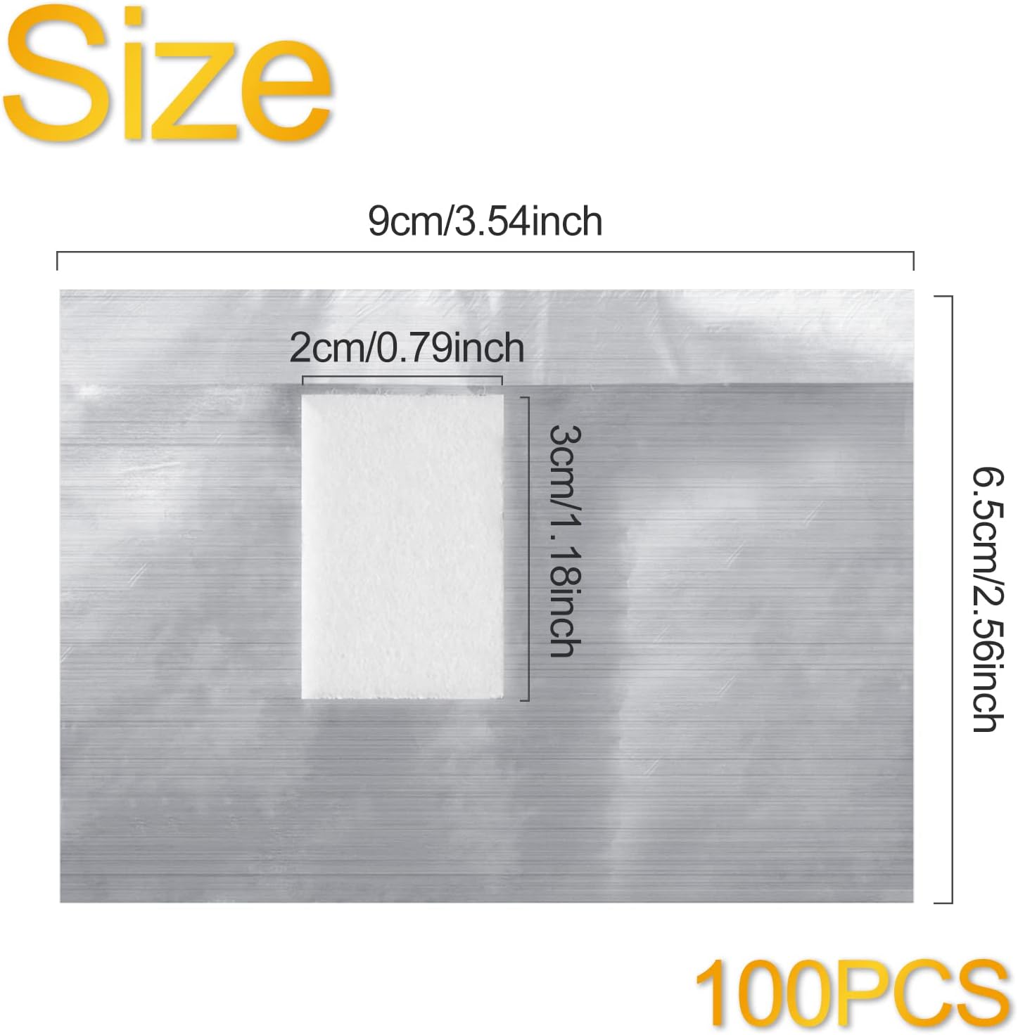 100 foil nail stickers, foil for gel nails, nail foil remover with pre-installed lint-free cotton pads for manicure and pedicure, nail art cleaner - Image 2