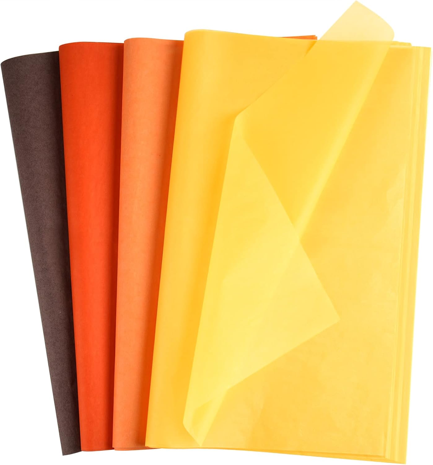 60 sheets of tissue paper autumn wrapping paper bulk multicoloured craft paper crafts for Thanksgiving harvest birthday party do-it-yourself and craft decoration - Image 1
