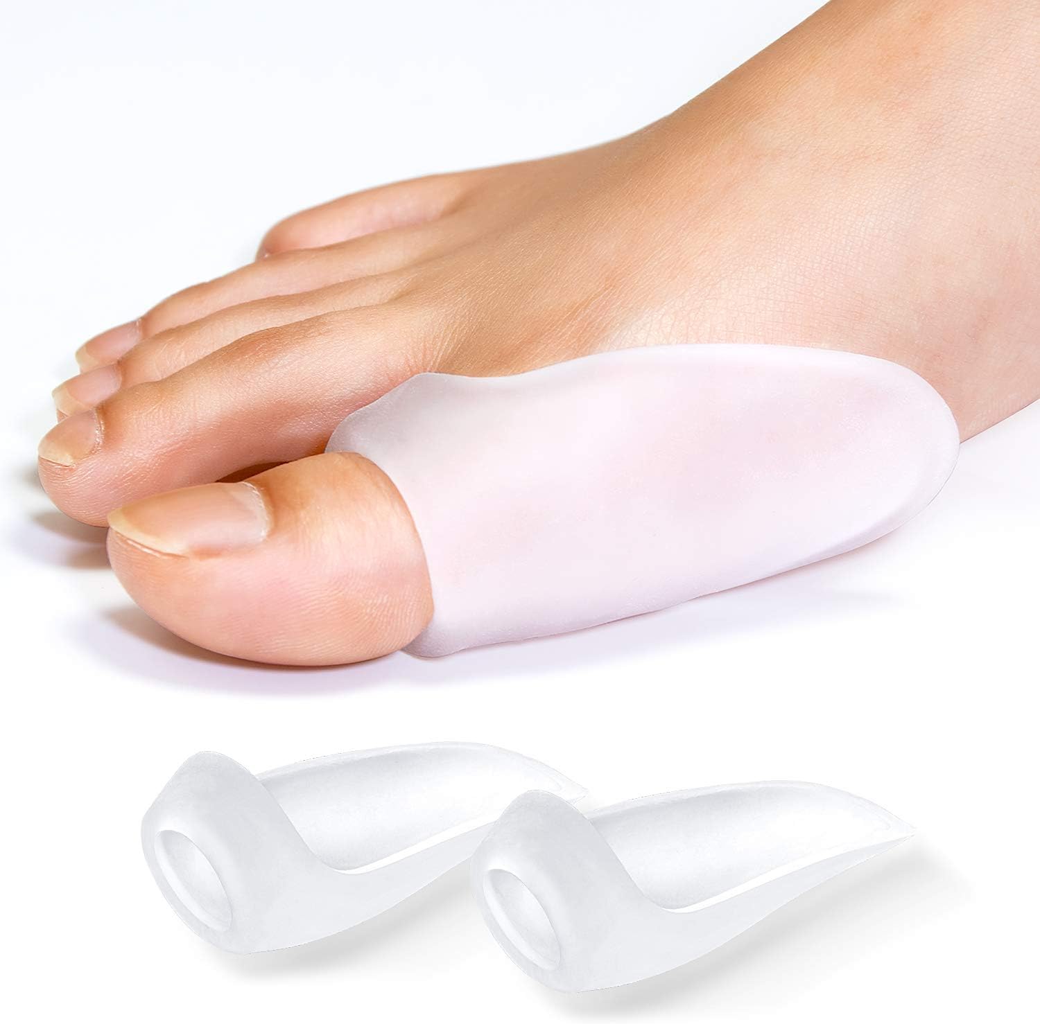 Gel Bunion Protectors, 10-pack Bunion Cushions and Pads, Big Toe Bunion Protector, Relieve Foot Pain Caused by Rubbing, Friction and Pressure - Image 1