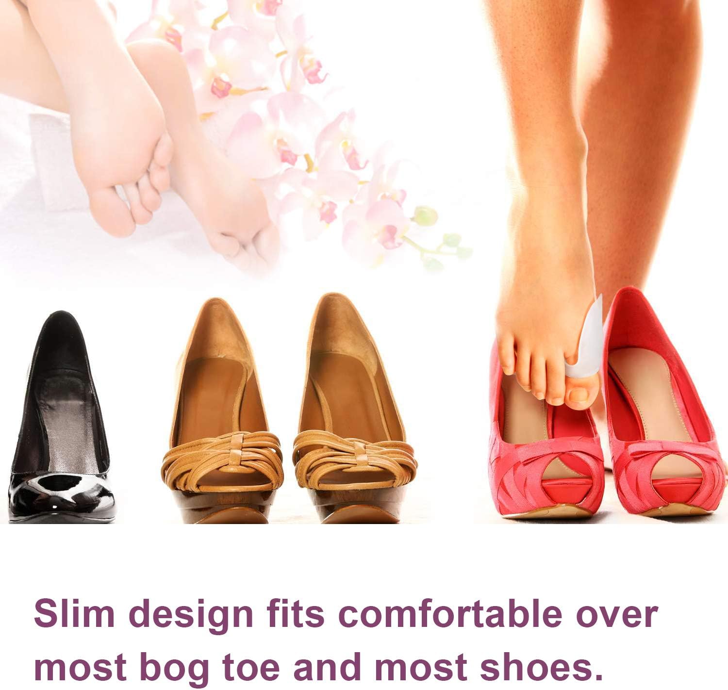 Gel Bunion Protectors, 10-pack Bunion Cushions and Pads, Big Toe Bunion Protector, Relieve Foot Pain Caused by Rubbing, Friction and Pressure - Image 6