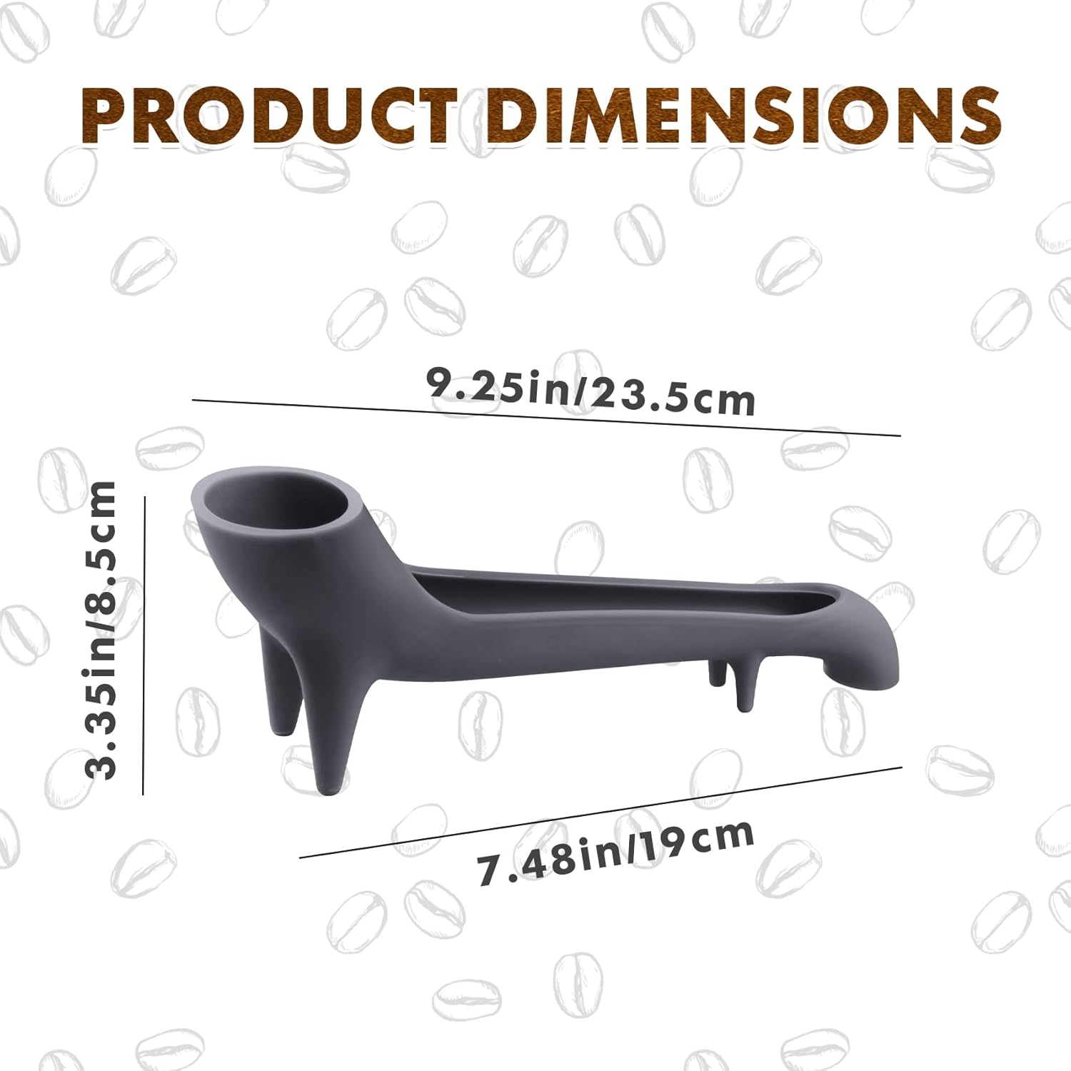 Espresso machine accessory - Water reservoir funnel - Water reservoir Quick access Espresso Long Funnel - Silicone Food safe - For coffee machines with rear water reservoir (Grey - 3 pieces) - Image 2