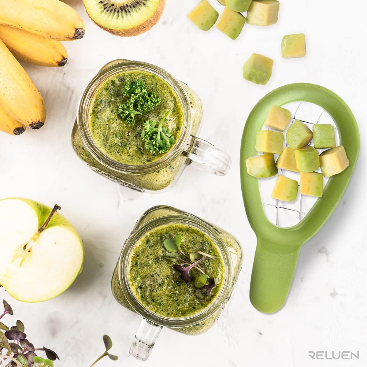 Avocado splitting tool - Stainless steel, dishwasher safe, portable fruit tool - For splitting avocados, kiwis, avocados and similar fruit - Image 6