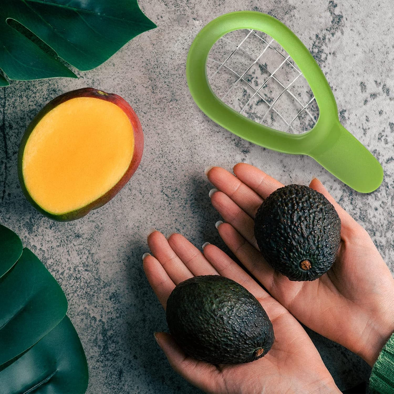 Avocado splitting tool - Stainless steel, dishwasher safe, portable fruit tool - For splitting avocados, kiwis, avocados and similar fruit - Image 7