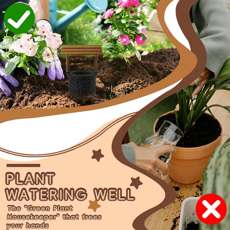 Self-watering flower pot insert - Automatic drip irrigation stakes for indoor and outdoor plants - Resort Plant Watering System - Slow watering stakes for potted plants - Image 6