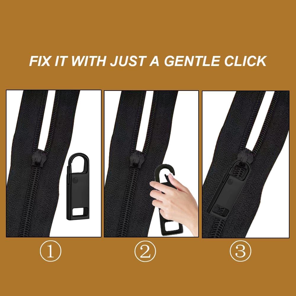 Reserve zips - 12-pack metal zips - removable - suitable for wallets - clothing - jeans - suitcases - luggage - Image 3