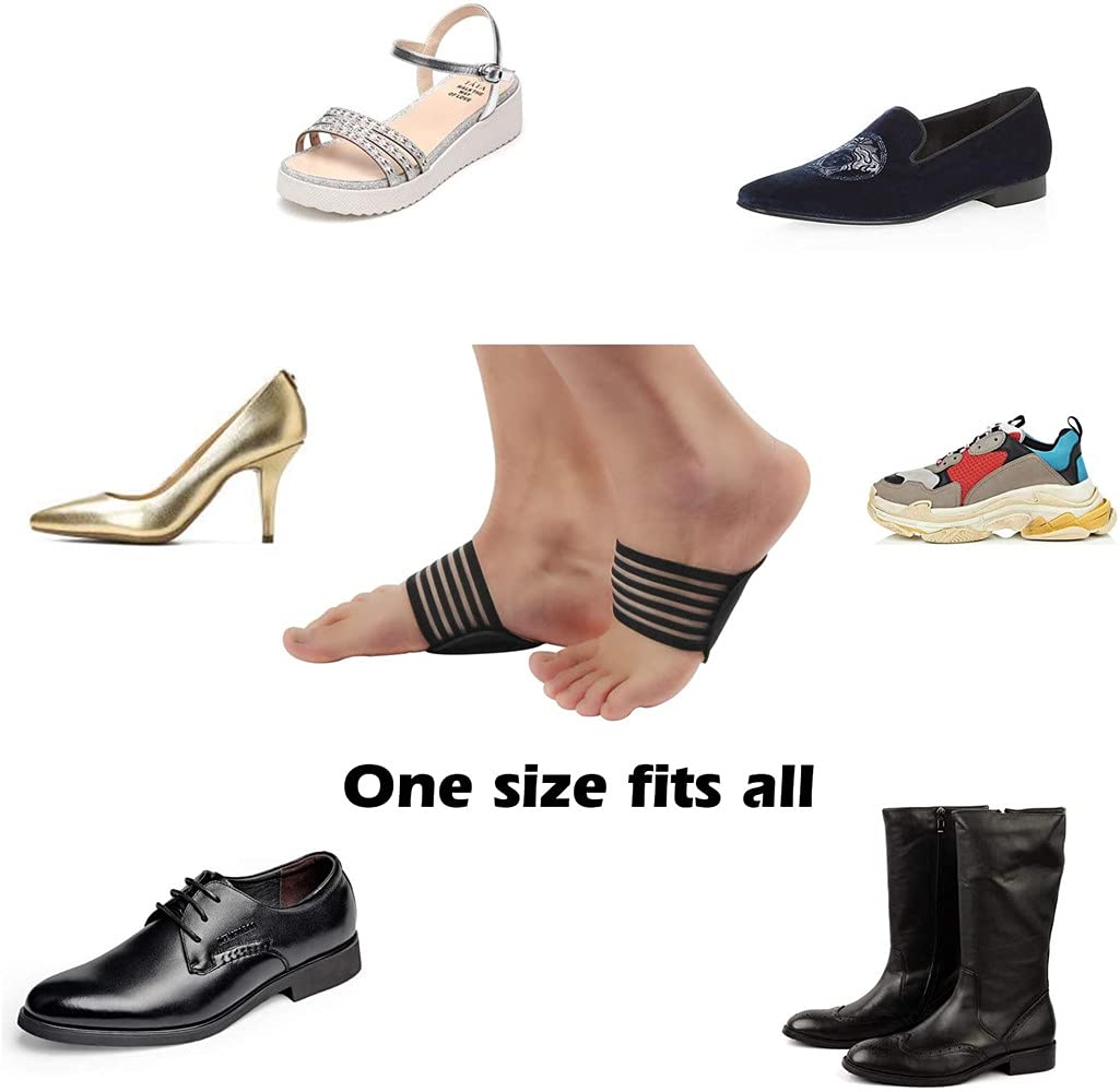 2 pairs of extra thick, padded compression arch supports for more comfort - suitable for plantar fasciitis, fallen arches, heel spurs, flat feet and foot pain problems - Image 4