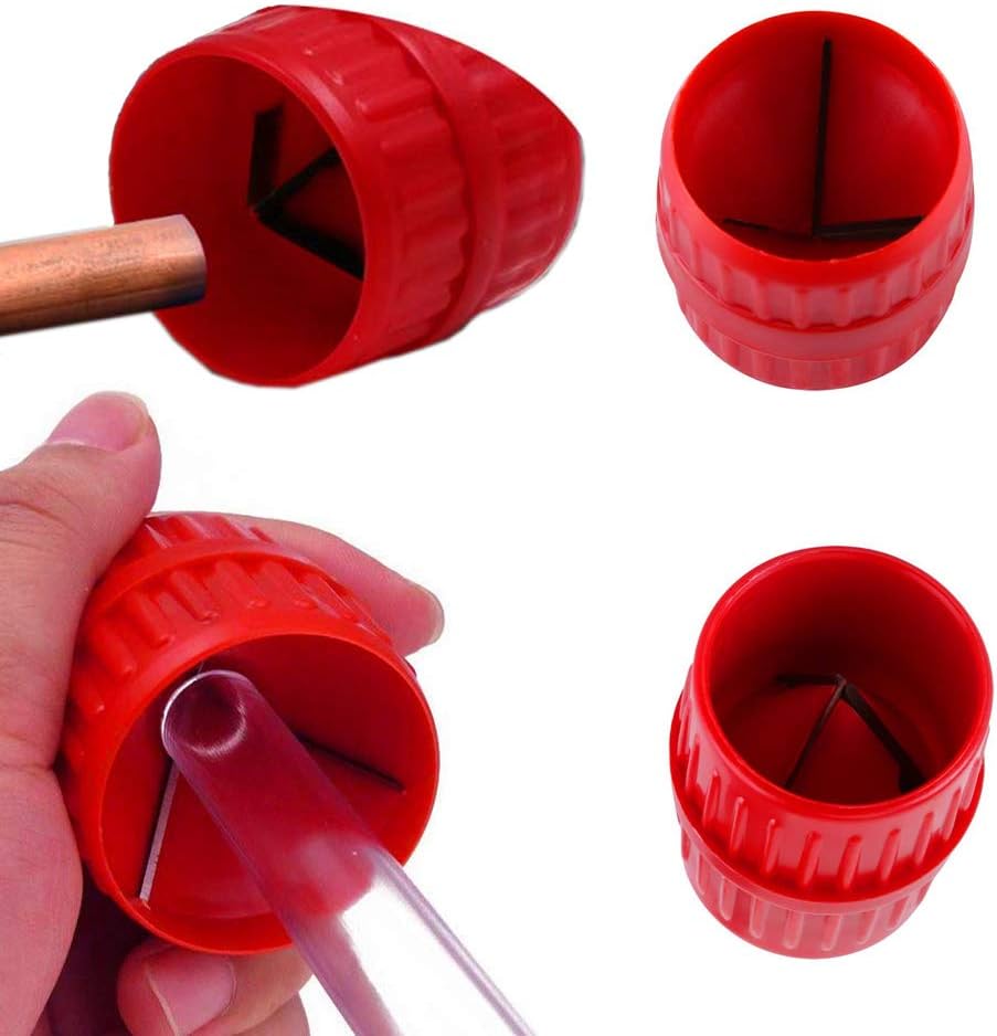 Pijpontbraamgereedschap - Her Kindness Copper Pijpontbraamgereedschap - Ontbraamgereedschap Universal Pipe Reamer 3 mm-38 mm (0-12 inch-1-5 inch) Internal and External Reamers Pipe Tool Acrylic Pipe Beveling Tool - Image 5