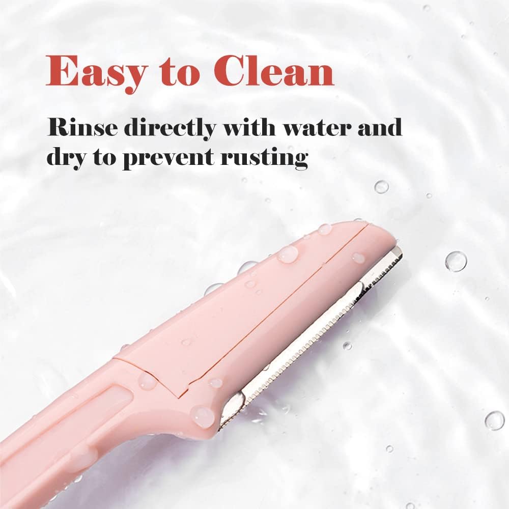 Set of 4 face razors - microdermabrasion blades for the face - eyebrow trimmers - facial shavers and facial hair removal devices. - Image 3
