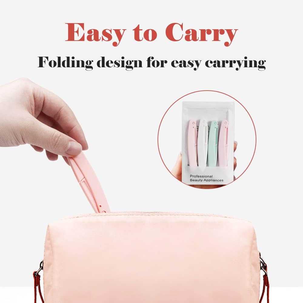 Set of 4 face razors - microdermabrasion blades for the face - eyebrow trimmers - facial shavers and facial hair removal devices. - Image 4