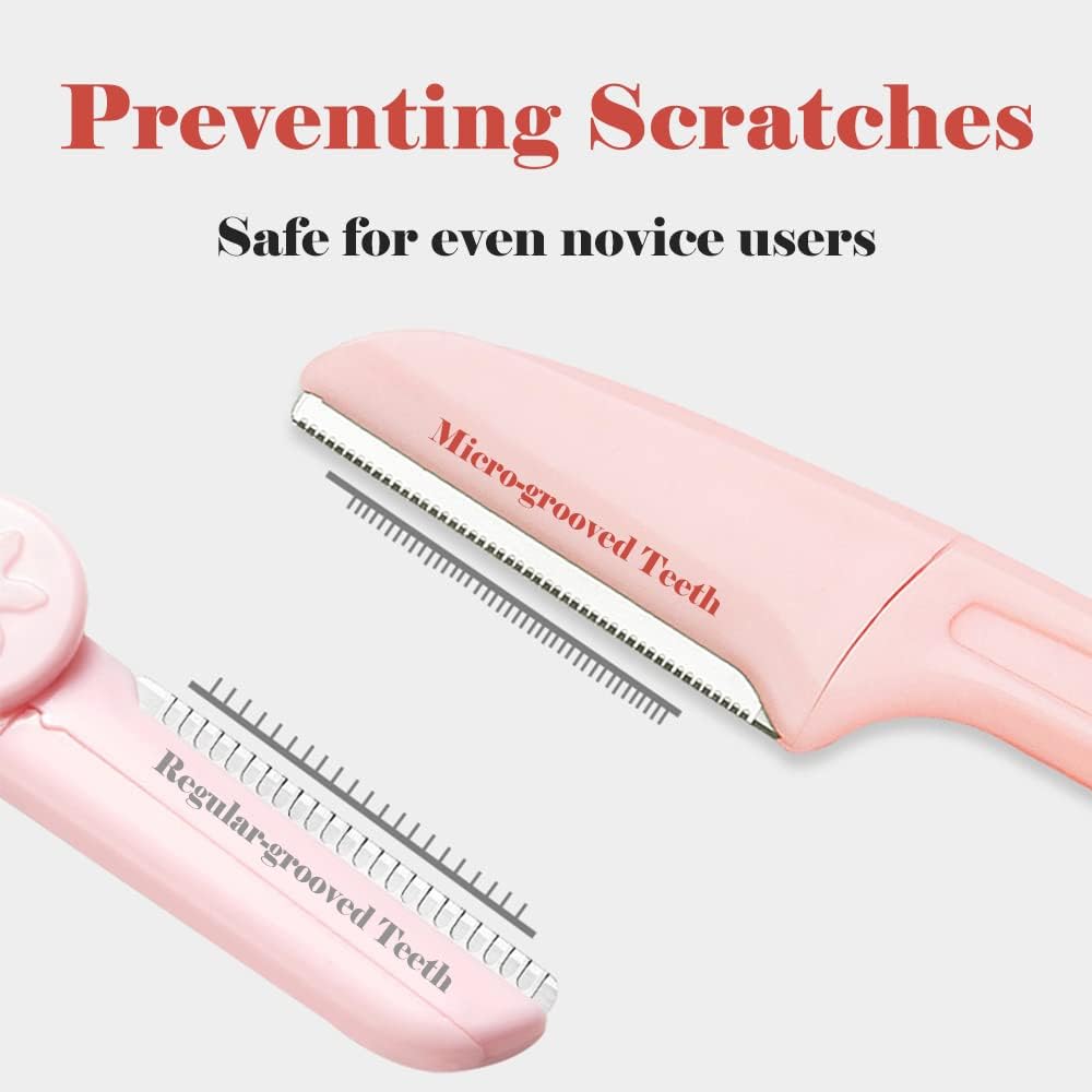 Set of 4 face razors - microdermabrasion blades for the face - eyebrow trimmers - facial shavers and facial hair removal devices. - Image 5