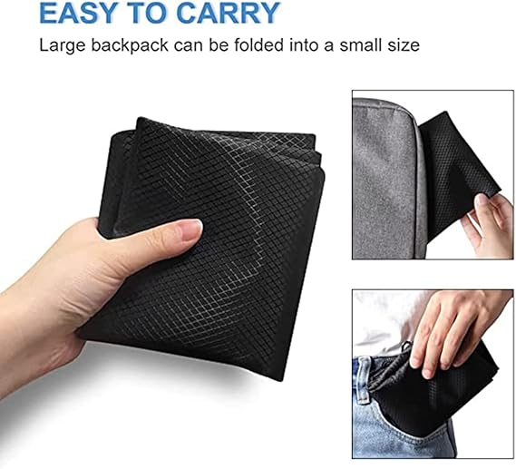 Drawstring sports bag - large sports bag with PE pocket and external zip - waterproof drawstring swim backpack for men, women, boys and girls - sports, school, beach holiday, swimming, travel, yoga - Image 3